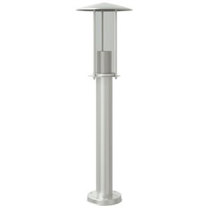 vidaXL Utend&oslash;rs gulvlampe s&oslash;lv 60 cm rustfritt st&aring;l
