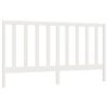 vidaXL Sengegavl hvit 186x4x100 cm heltre furu