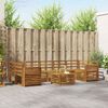 vidaXL Sofasett 8 pcs Naturlig Solid akasietre