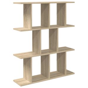 vidaXL Vegghylle Sonoma eik 80 x 20 x 96 cm Konstruert tre