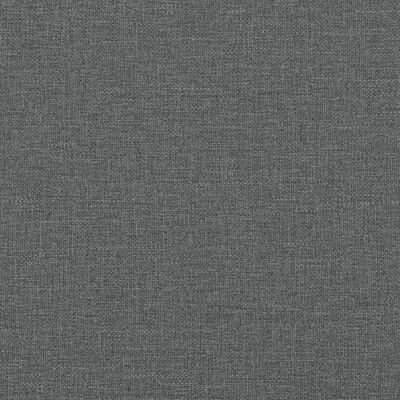 vidaXL Dagseng med madrass mørkegrå 90x190 cm stoff