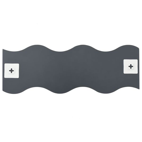 vidaXL Veggspeil 4 stk 60x18,5 cm bølge glass