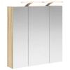vidaXL Baderomsspeilskap Sonoma eik 70 x 14,5 x 70 cm Konstruert tre