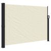 vidaXL Uttrekkbar sidemarkise kremhvit 140x500 cm