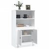 vidaXL Highboard høyglans hvit 60x35,5x103,5 cm konstruert tre