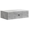 vidaXL Vegghengt Sidebord Betonggr&aring; 59 x 34,5 x 17 cm Konstruert tre