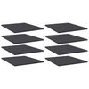vidaXL Hylleplater 8 stk gr&aring; 40x50x1,5 cm konstruert tre