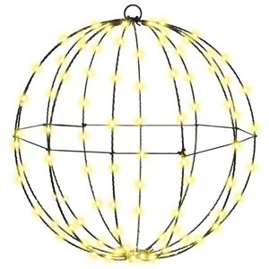 vidaXL Kule Varmhvit 40 x 40 x 42 cm Metall 120 LED-lys