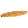 vidaXL Bordplate 140x50x2,5 cm oval heltre mango