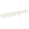 vidaXL Gjerdekant 10 pcs 103 x 15 cm metall Hvit