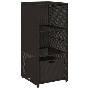 vidaXL Putekasse svart 50x55x115 cm polyrotting