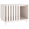 vidaXL Hundehus hvit 100x70x72 cm heltre furu