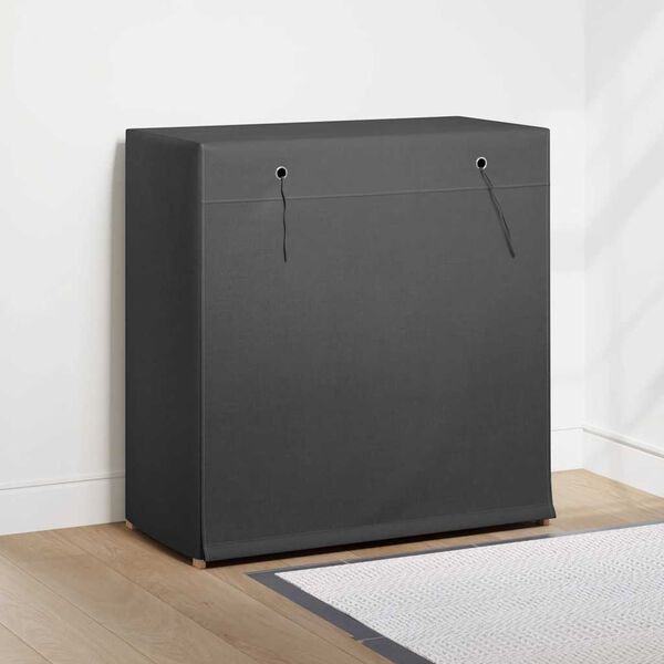 vidaXL Skoskap med trekk gr&aring; 79x40x80 cm stoff