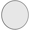 vidaXL Veggspeil svart Ø 50 cm rund
