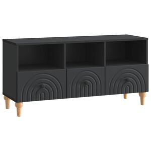 vidaXL TV-skap Svart 102 x 34,5 x 50 cm Konstruert tre