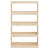 vidaXL Bokhylle/romdeler 80x30x135,5 cm heltre furu