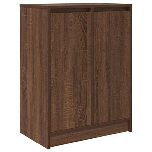 vidaXL Skohylle brun eik 57x34x76 cm konstruert tre