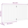 vidaXL Hundeport sammenleggbar 2 paneler brun 160 cm poppeltre
