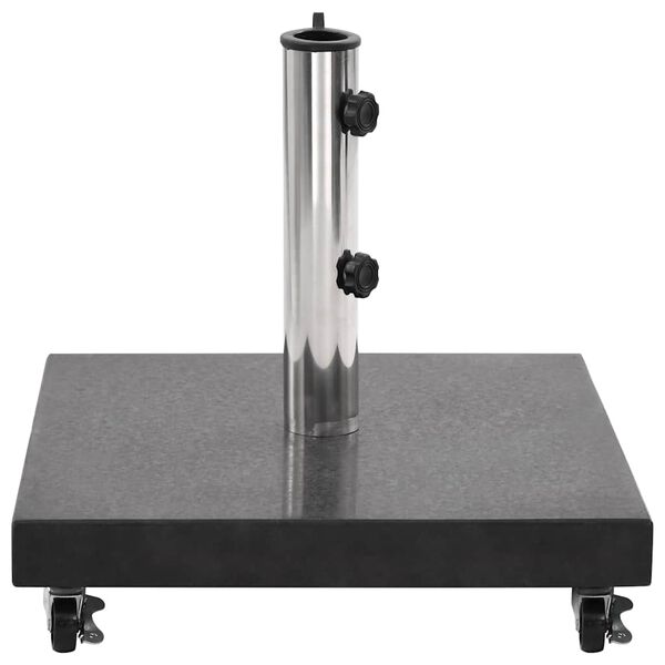 vidaXL Parasollfot granitt 30 kg kvadratisk svart