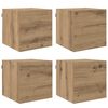 vidaXL Vegghengt TV-hylle Artisan eik 30,5 x 30 x 30 cm Konstruert tre
