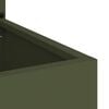 vidaXL Hageprivat skjerm Olivengrønn 50 x 140 cm Kaldvalsestål