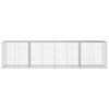 vidaXL Gabionkurv med deksel 400x100x100 cm galvanisert jern