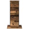 vidaXL Magasinreol Gammelt tre 68 x 40 x 123.5 cm Konstruert tre