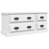 vidaXL TV-benk hvit 100x35,5x45 cm konstruert tre