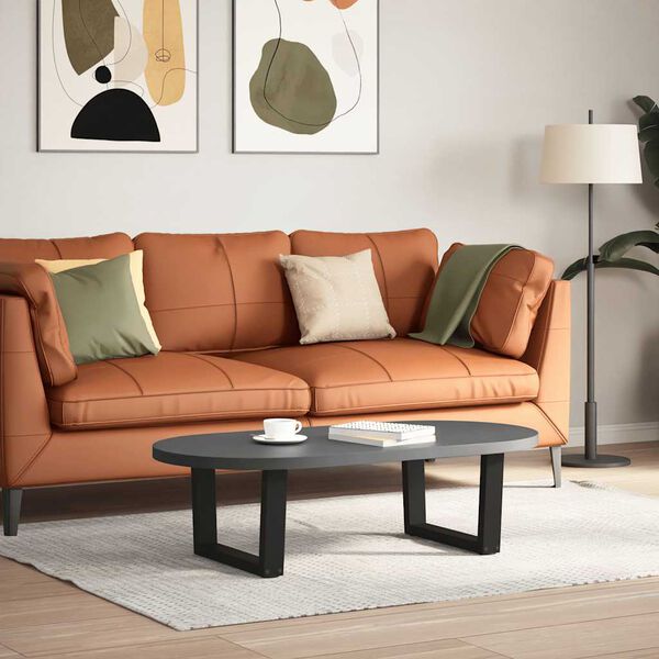 vidaXL Salongbordben V-formet 2 stk svart 50x(30-31,3) cm st&aring;l