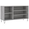 vidaXL Skoskap gr&aring; sonoma 102x36x60 cm konstruert tre