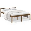 vidaXL Seniorseng honningbrun 140x200 cm heltre furu