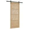 vidaXL Skyved&oslash;r ORKDAL Naturlig 86 x 211 cm Heltre furu