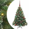 vidaXL Kunstig juletre med 150 LED med stativ gr&oslash;nn 120 cm PE og PVC