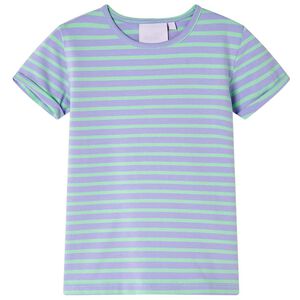 vidaXL T-skjorte for barn stripedesign knallmynte 116