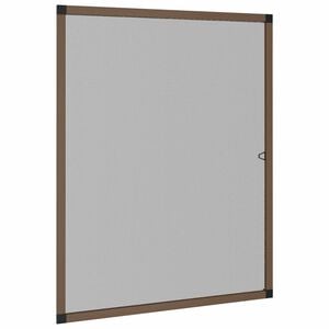 vidaXL Insektmaske for vinduer Brun 110 x 130 cm