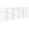 vidaXL Gabion plantekasse H-formet st&aring;ltr&aring;d 260x40x100 cm