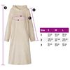 vidaXL Teppe-hettegenser Beige s Flanell