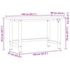 vidaXL Arbeidsbenk lysebrun 140x60x81,5 cm heltre eik