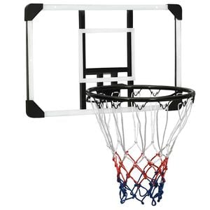 vidaXL Basketballplate gjennomsiktig 71x45x2,5 cm polyeten