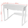 vidaXL Konsollbord hvit