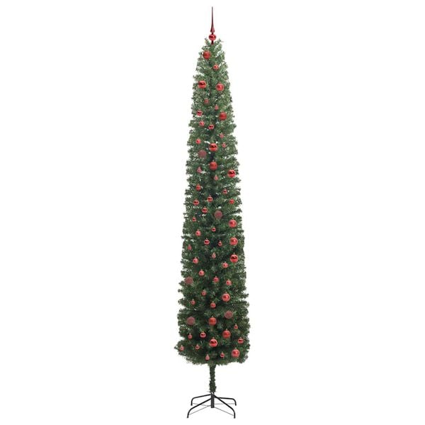 vidaXL Kunstig juletre med 300 LED gr&oslash;nn 300 cm PVC og st&aring;l og plast