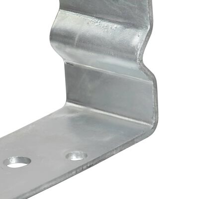 vidaXL Gjerdespyd 6 stk sølv 9x6x15 cm galvanisert stål