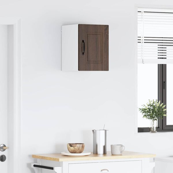 vidaXL Kj&oslash;kkenskap med hylle Brun Eik 30 x 31 x 40 cm Konstruert tre