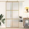 vidaXL Skyved&oslash;r gull 102,5x205 cm frostet ESG glass og aluminium