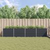 vidaXL Plantekassed Antrasitt 195 x 100 x 45 cm Galvanisert St&aring;l