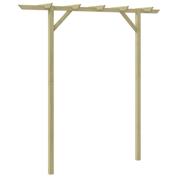 vidaXL Hagepergola 205x40x203 cm tre