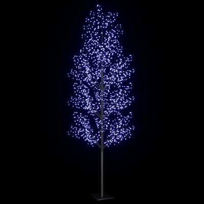 vidaXL Juletre 1200 lysdioder blått lys kirsebærblomst 400 cm