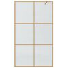 vidaXL Walk-in Dusjvegg Gull 115 x 195 cm herdet glass