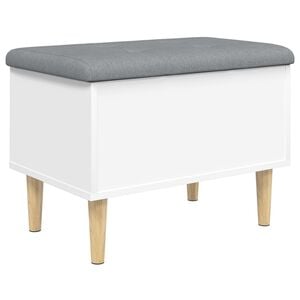vidaXL Oppbevaringsbenk hvit 42x42x46 cm konstruert tre