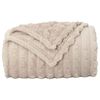 vidaXL Kastepledd 6 pcs Beige 200 x 150 cm Fleece
